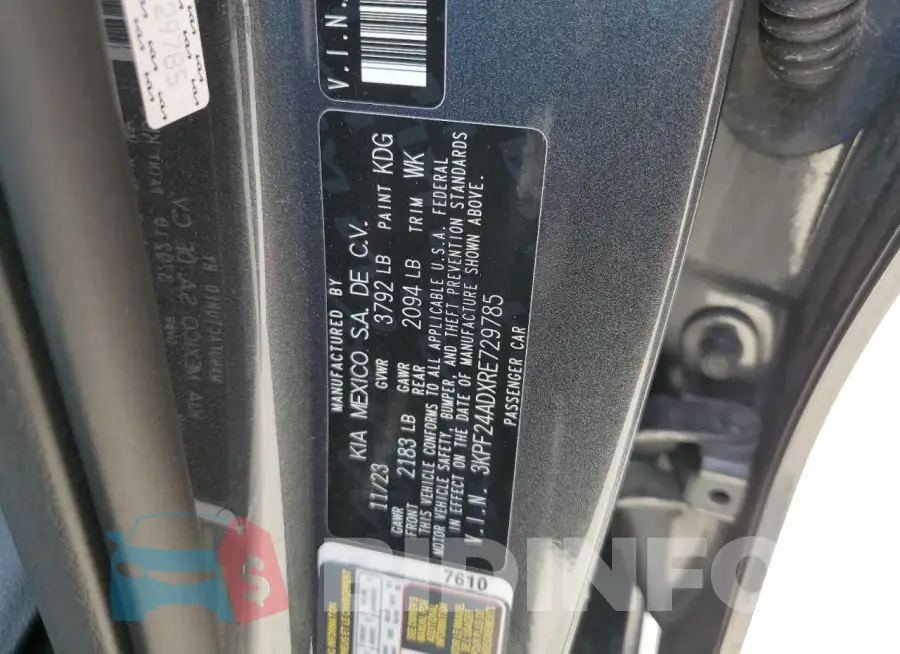 3KPF24ADXRE729785 Photo# 13