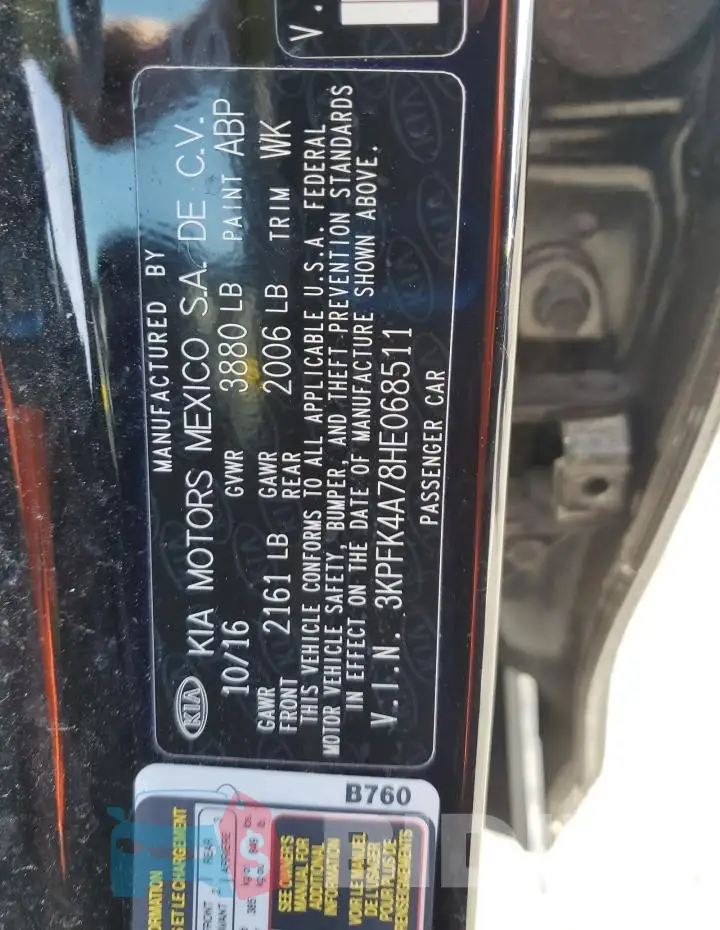 3KPFK4A78HE068511 Photo# 12
