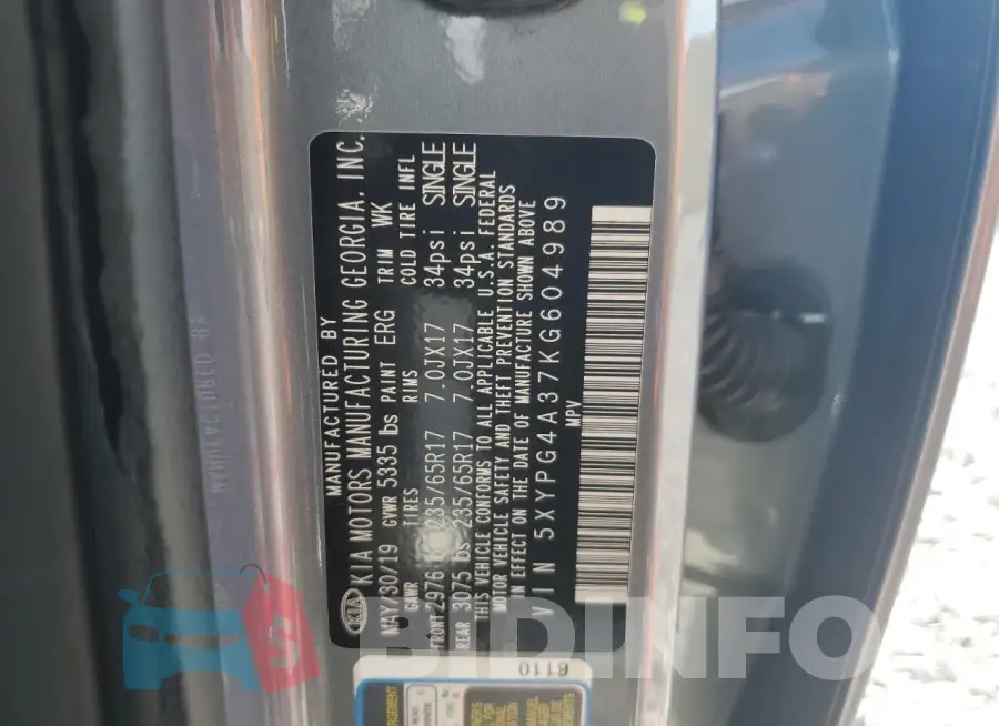5XYPG4A37KG604989 Photo# 13