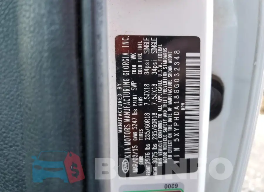 5XYPHDA18GG032348 Photo# 14