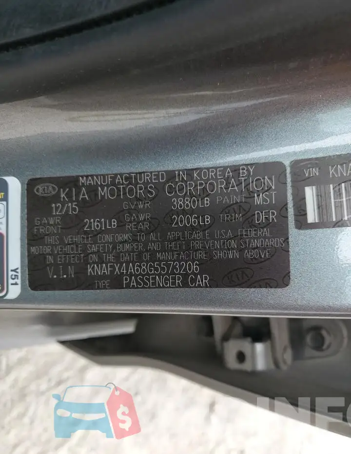 KNAFX4A68G5573206 Photo# 12
