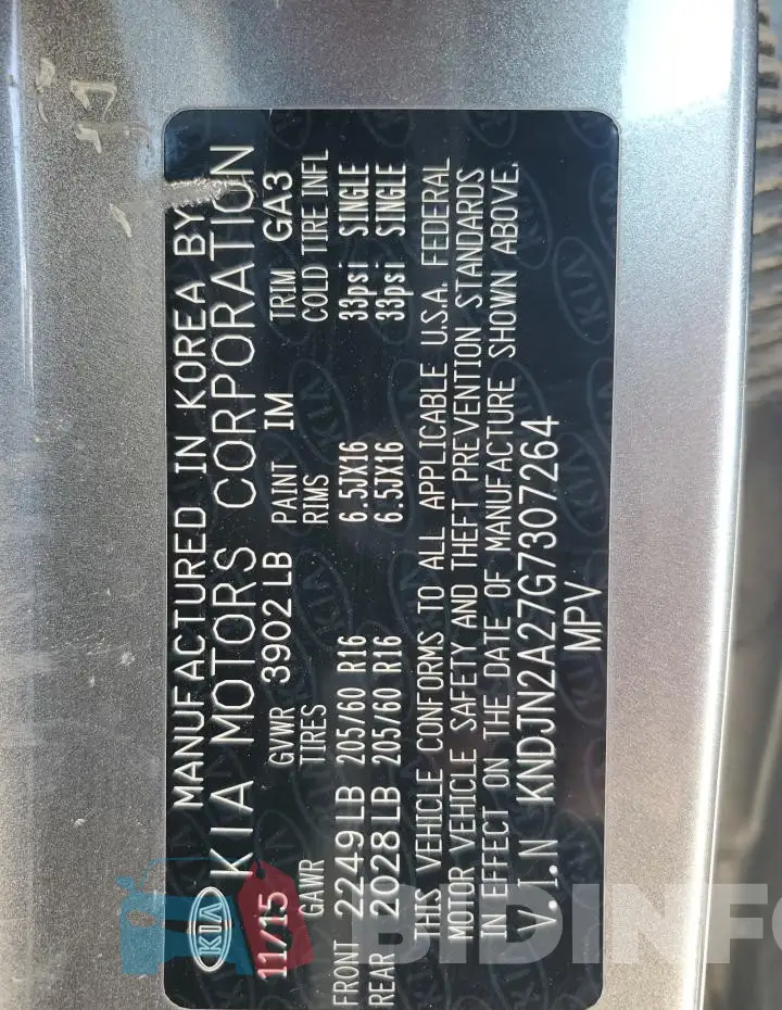 KNDJN2A27G7307264 Photo# 12