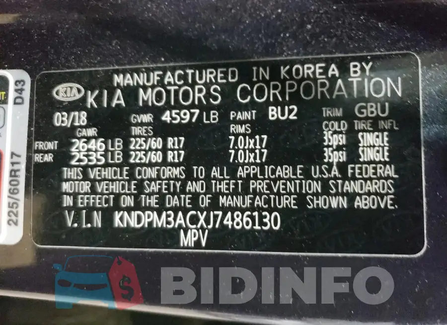 KNDPM3ACXJ7486130 Photo# 13