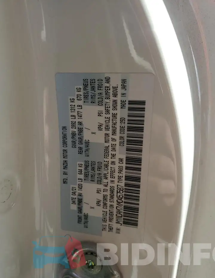 JM1NDAM7XM0457587 Photo# 12