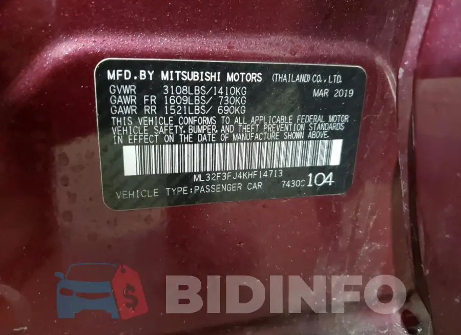 ML32F3FJ4KHF14713 Photo# 13