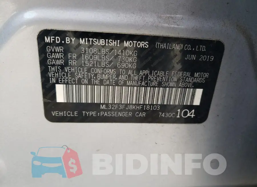 ML32F3FJ8KHF18103 Photo# 13