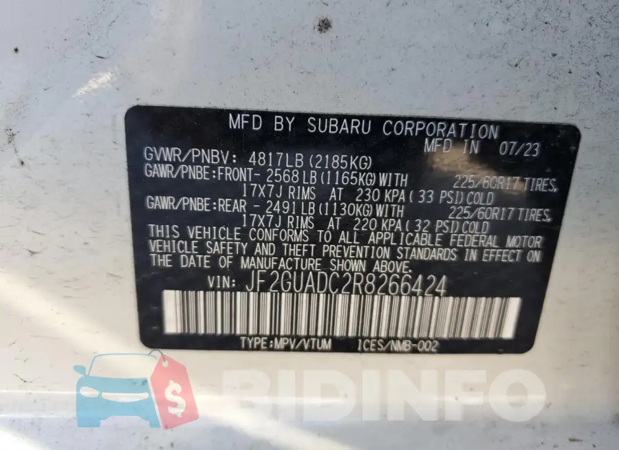 JF2GUADC2R8266424 Photo# 13