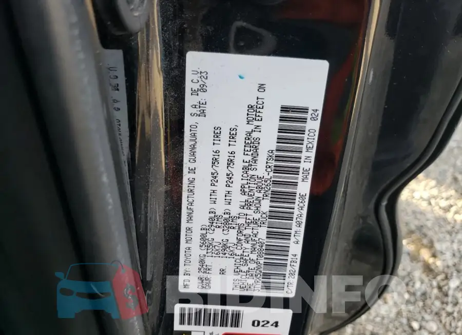 3TYRX5GNXPT088407 Photo# 13