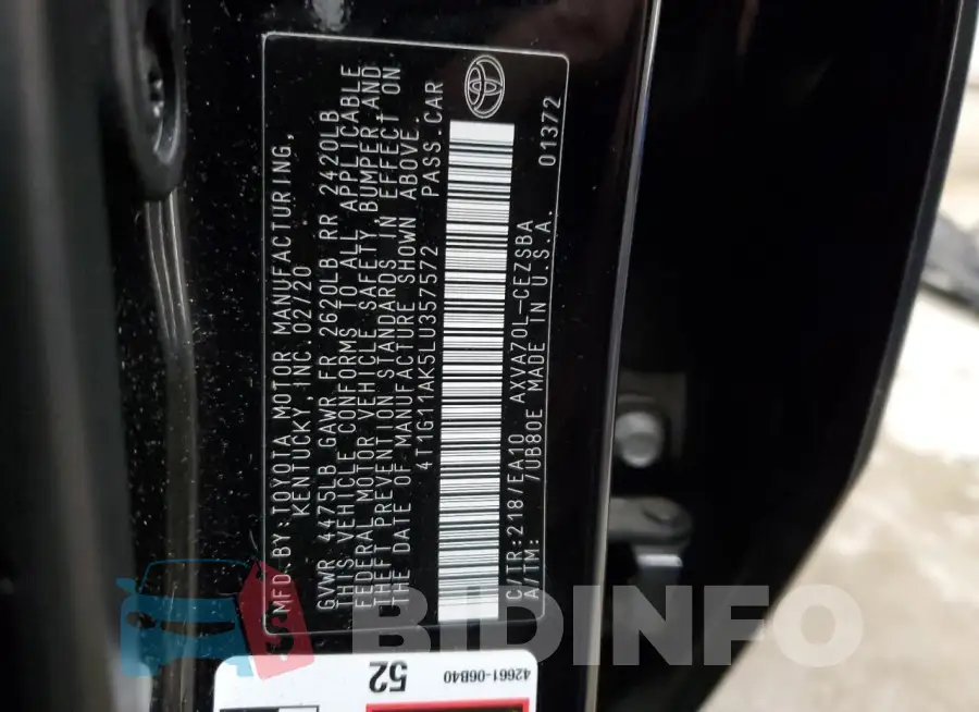 4T1G11AK5LU357572 Photo# 13