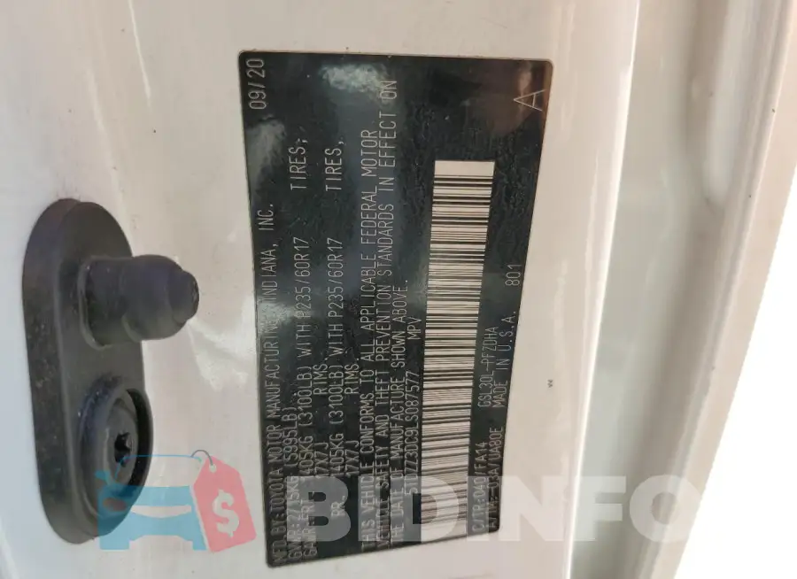 5TDZZ3DC9LS087577 Photo# 13
