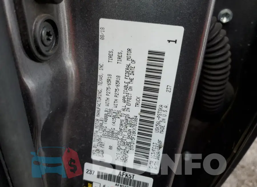 5TFDY5F18KX781884 Photo# 12