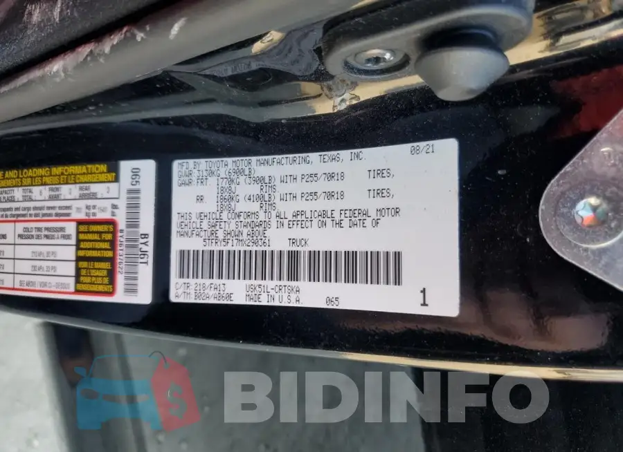 5TFRY5F17MX290361 Photo# 13