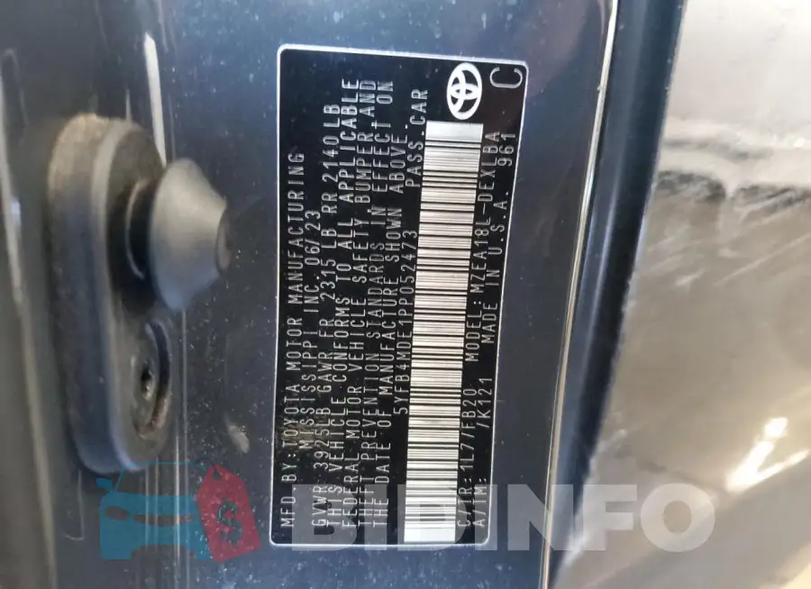 5YFB4MDE1PP052473 Photo# 13