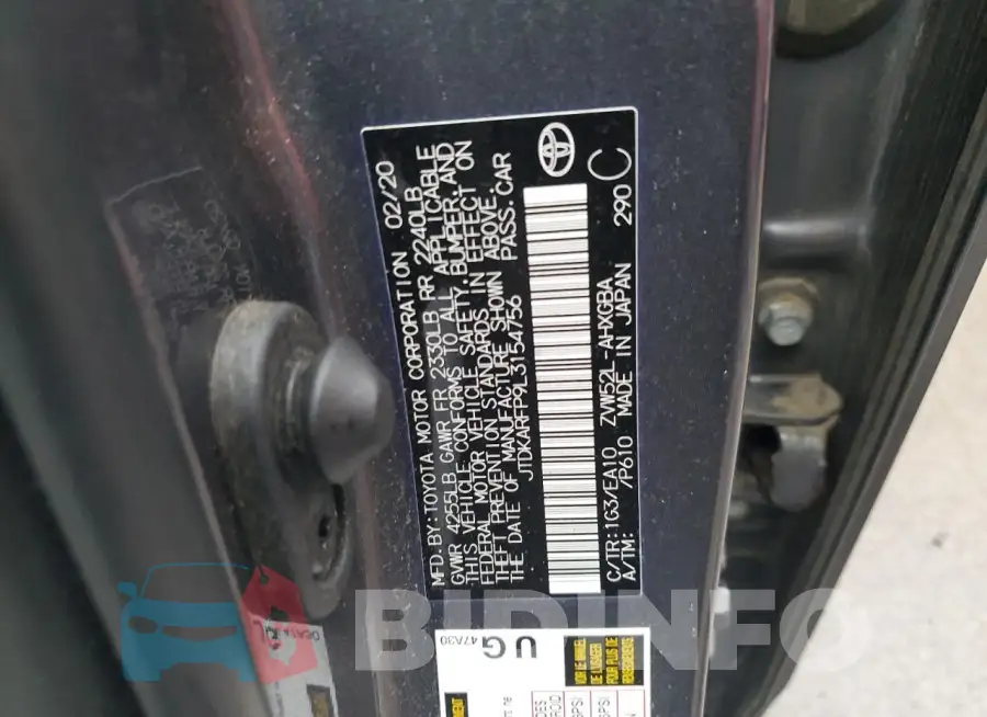 JTDKARFP9L3154756 Photo# 12