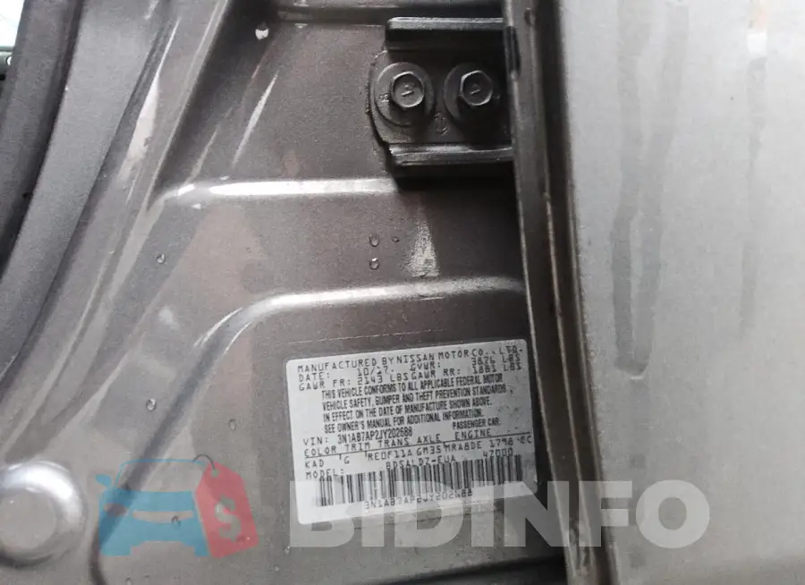 3N1AB7AP2JY202688 Photo# 12