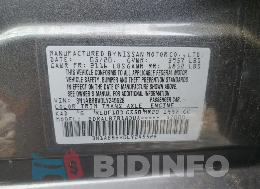 3N1AB8BV0LY245528 Photo# 11