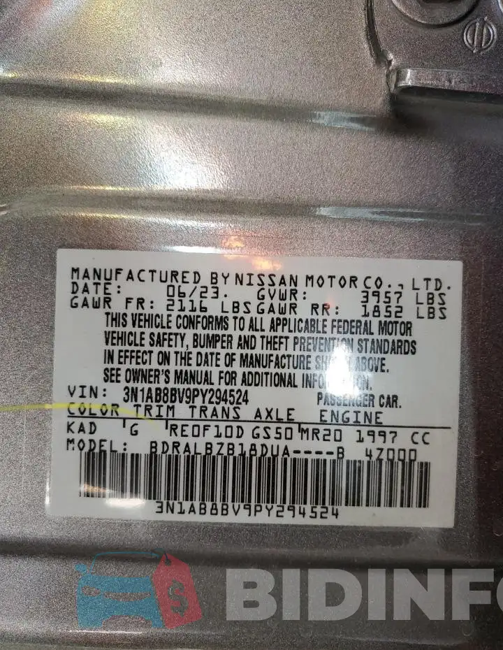 3N1AB8BV9PY294524 Photo# 12