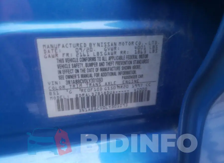 3N1AB8CV0LY301093 Photo# 13