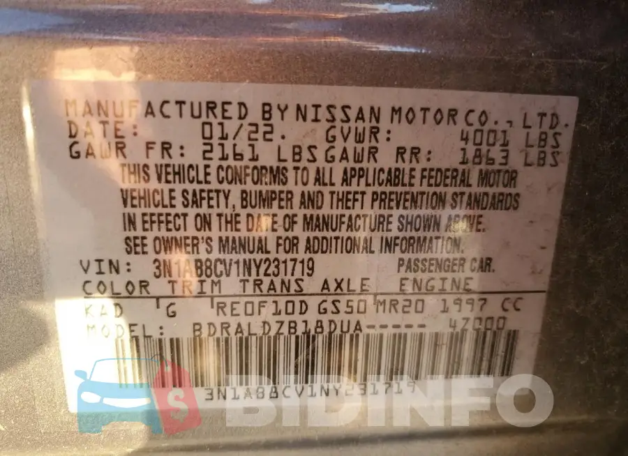 3N1AB8CV1NY231719 Photo# 12