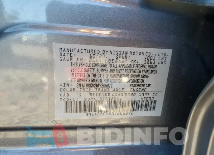 3N1AB8CV2MY205872 Photo# 13
