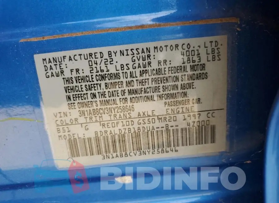 3N1AB8CV3NY258646 Photo# 12
