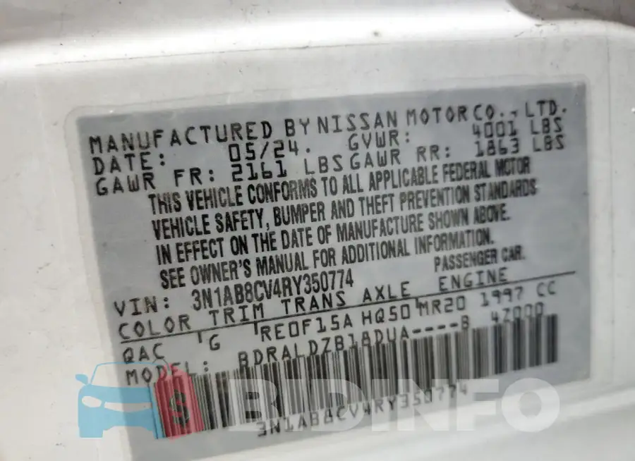 3N1AB8CV4RY350774 Photo# 12