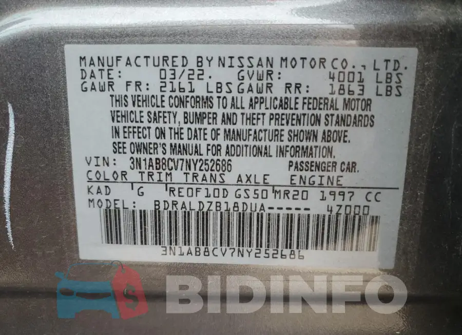 3N1AB8CV7NY252686 Photo# 13