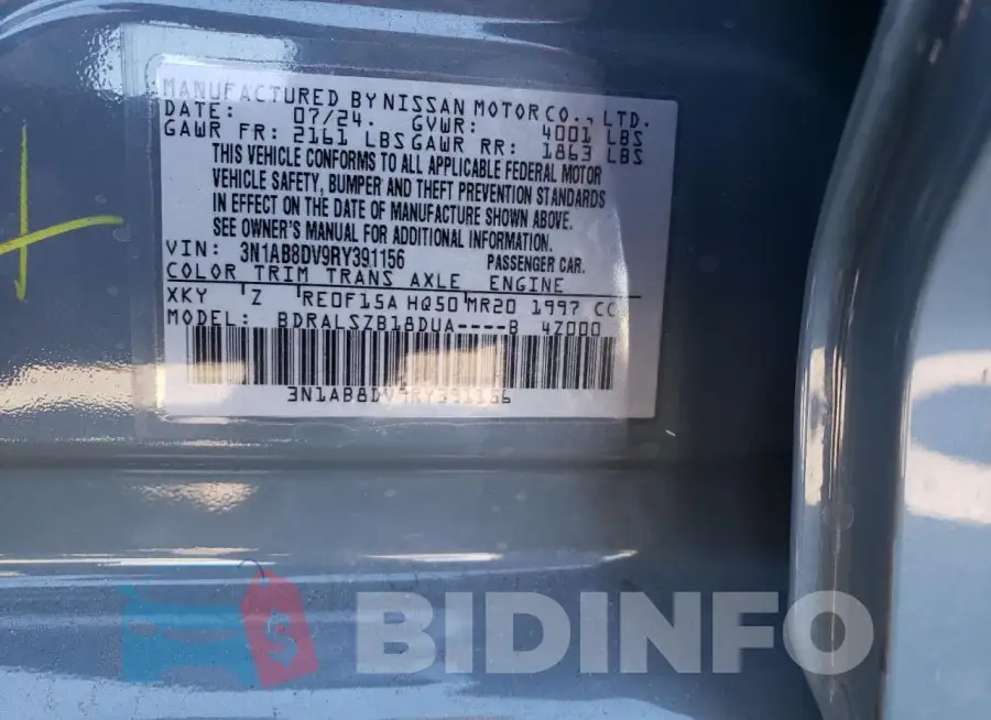 3N1AB8DV9RY391156 Photo# 13