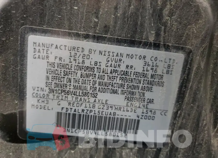 3N1CP5BV4LL580152 Photo# 13