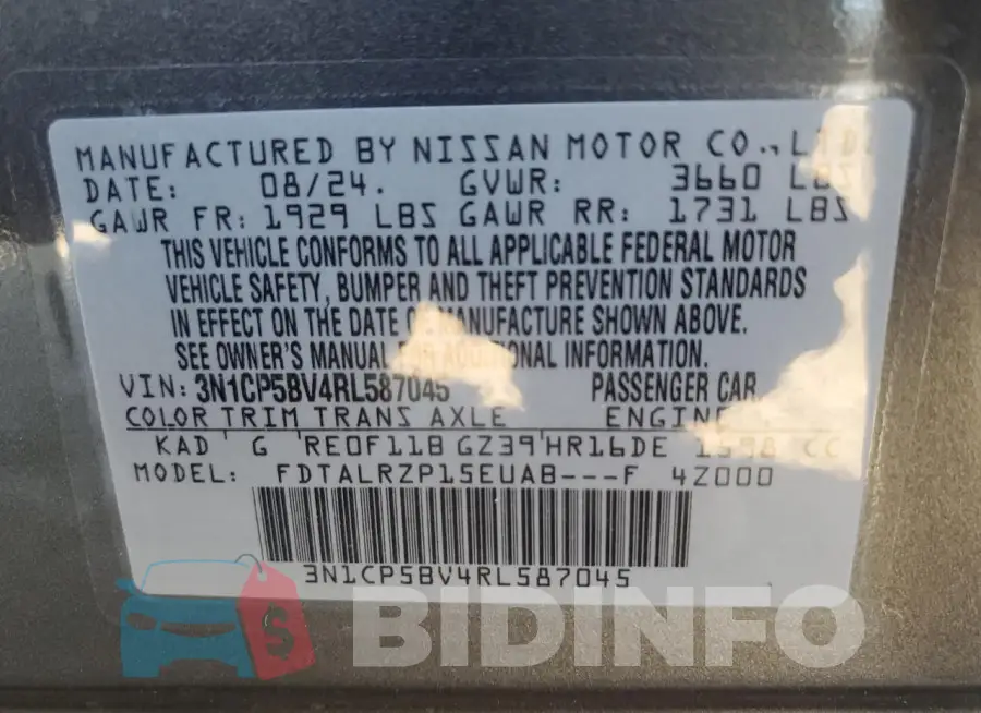 3N1CP5BV4RL587045 Photo# 13