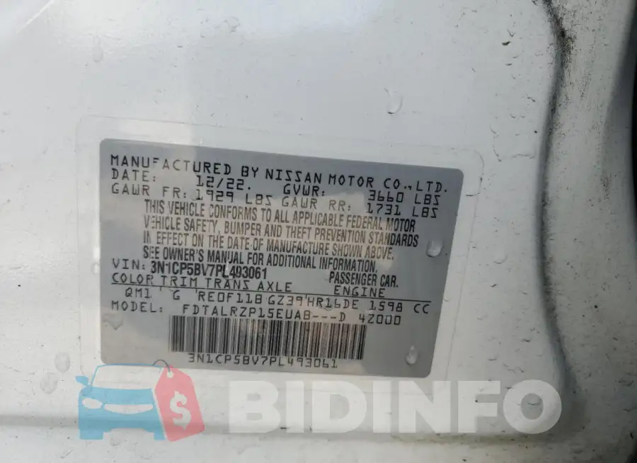 3N1CP5BV7PL493061 Photo# 14