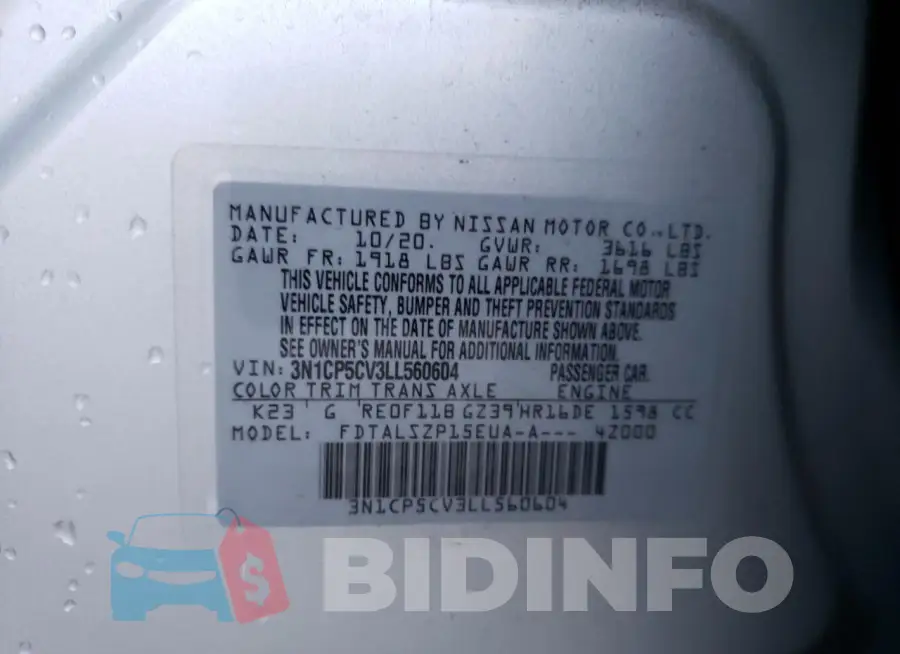 3N1CP5CV3LL560604 Photo# 13