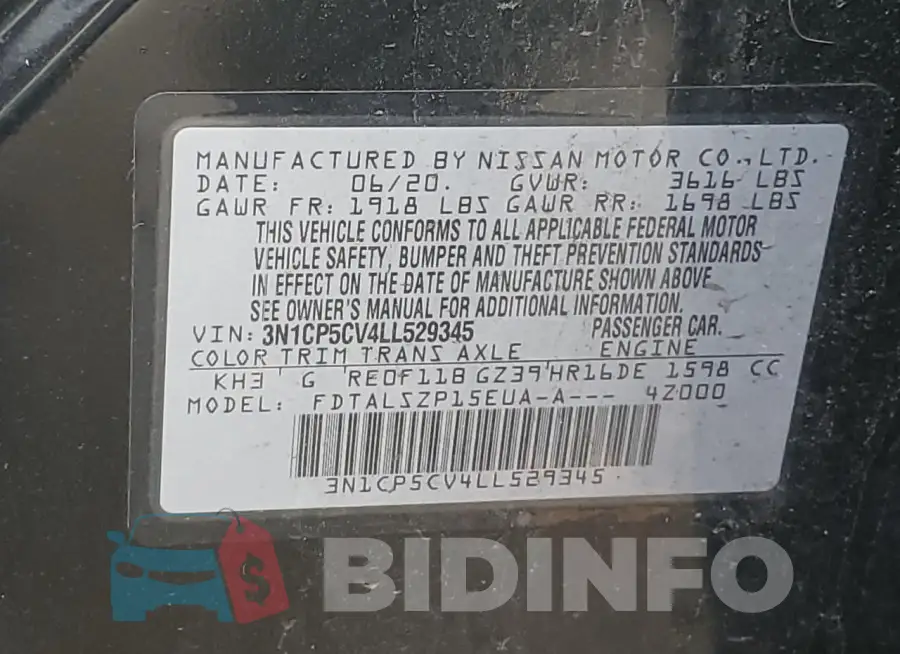 3N1CP5CV4LL529345 Photo# 13