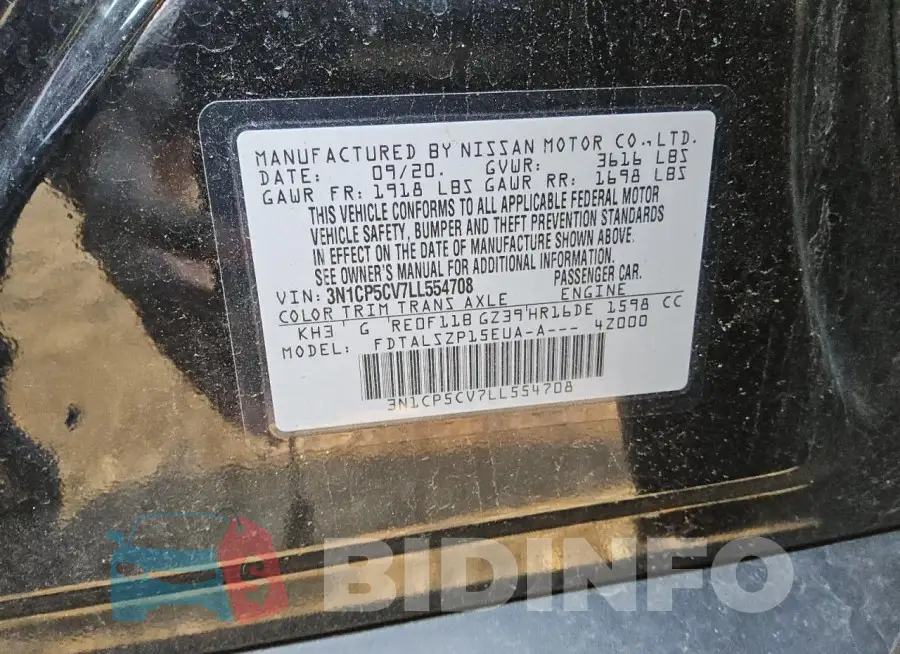 3N1CP5CV7LL554708 Photo# 13