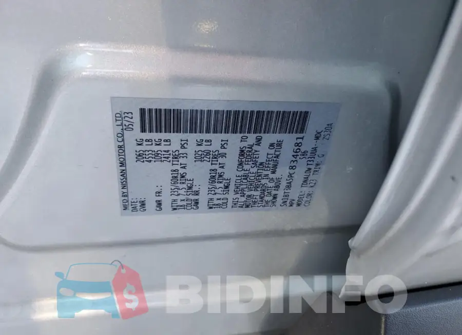 5N1BT3BA5PC834681 Photo# 13