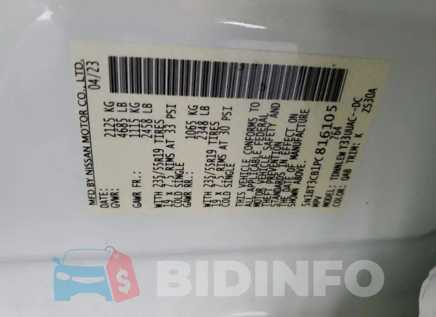 5N1BT3CB1PC816105 Photo# 13