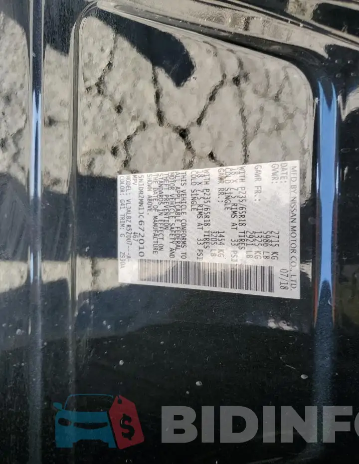 5N1DR2MN1JC672010 Photo# 13