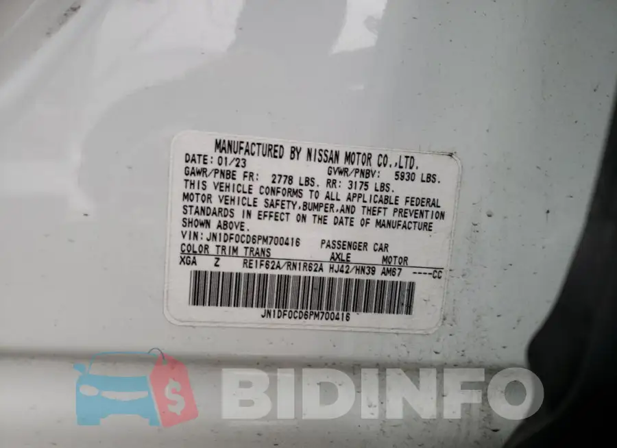 JN1DF0CD6PM700416 Photo# 13