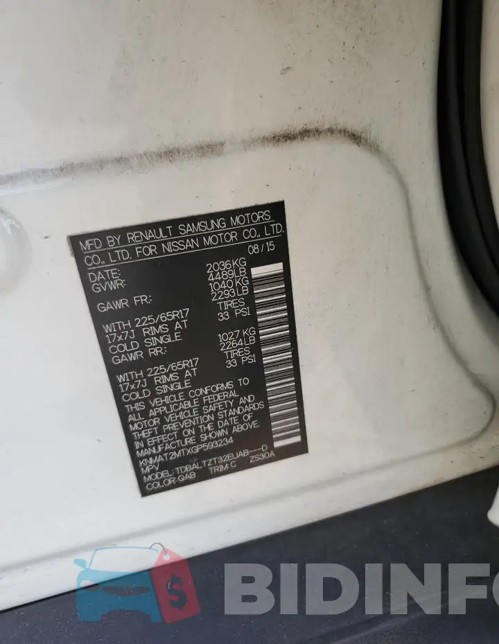 KNMAT2MTXGP593234 Photo# 14