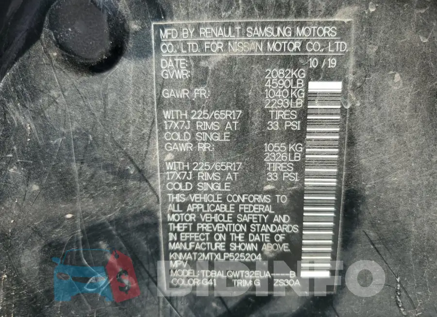 KNMAT2MTXLP525204 Photo# 13