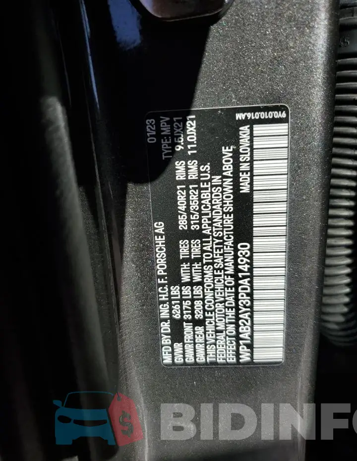 WP1AB2AY3PDA14930 Photo# 14