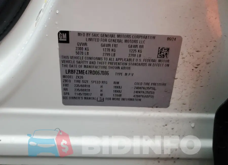 LRBFZME47RD067086 Photo# 12