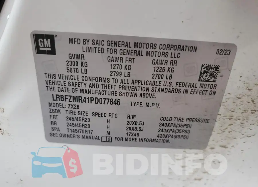 LRBFZMR41PD077846 Photo# 13