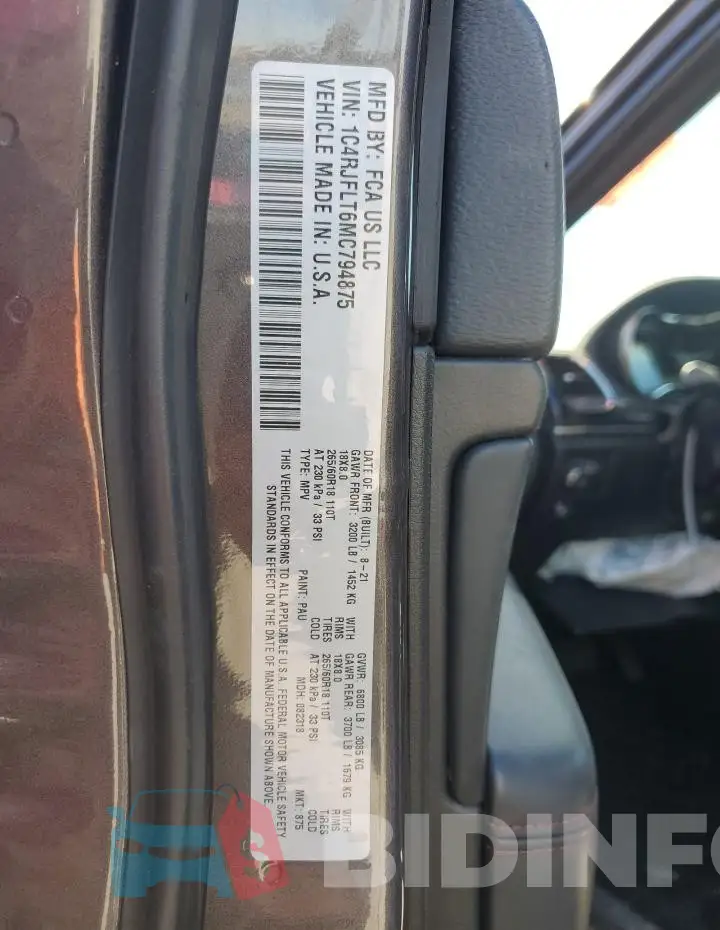 1C4RJFLT6MC794875 Photo# 13