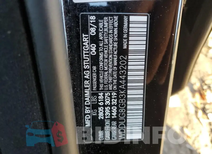 WDDUG8GB3KA443202 Photo# 13