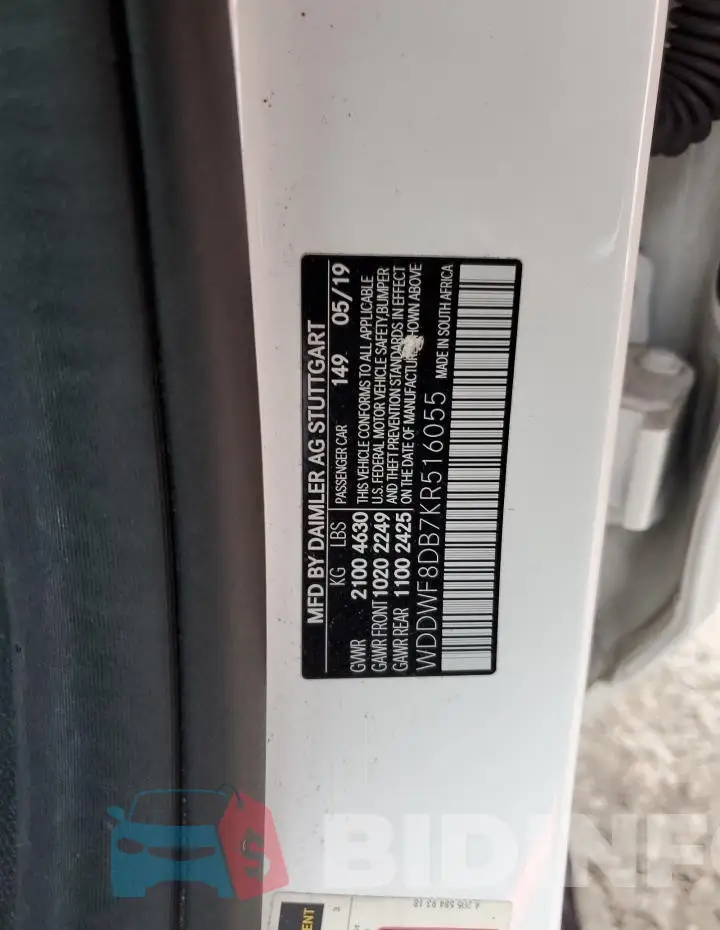 WDDWF8DB7KR516055 Photo# 12
