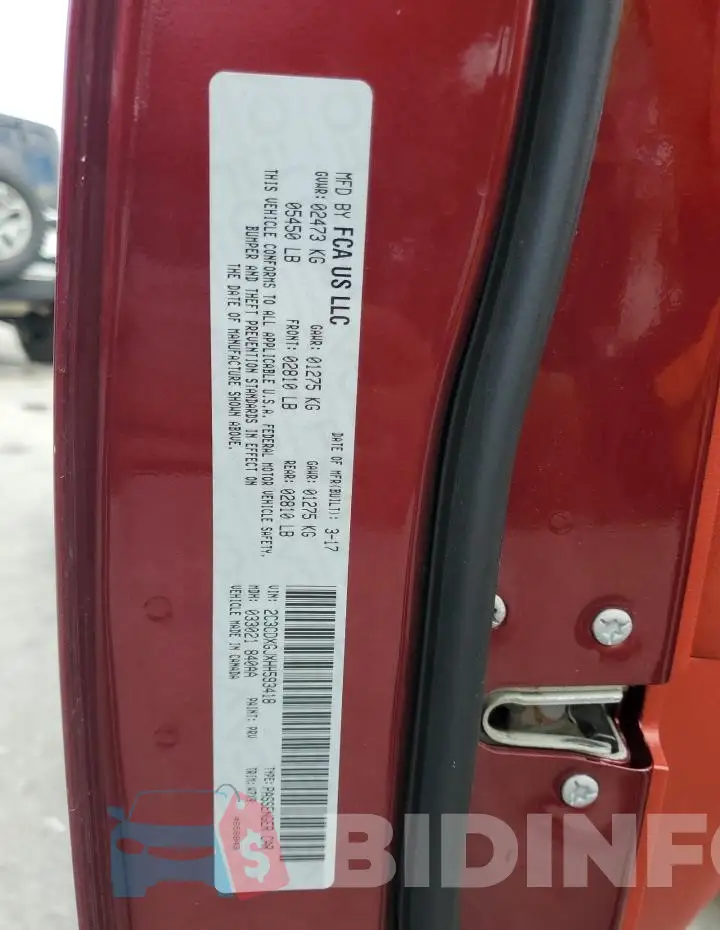 2C3CDXGJXHH593418 Photo# 12
