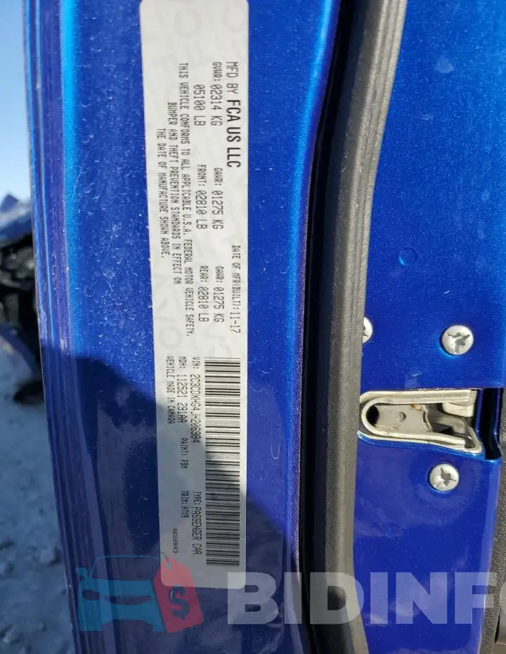 2C3CDXHG4JH206984 Photo# 12