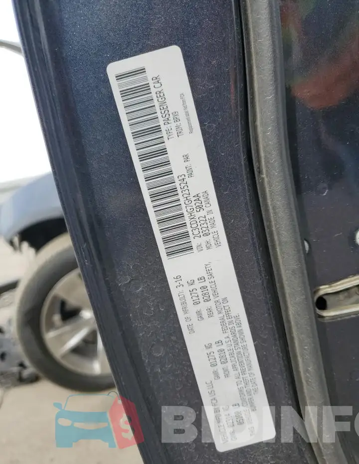 2C3CDXHG7GH235243 Photo# 12