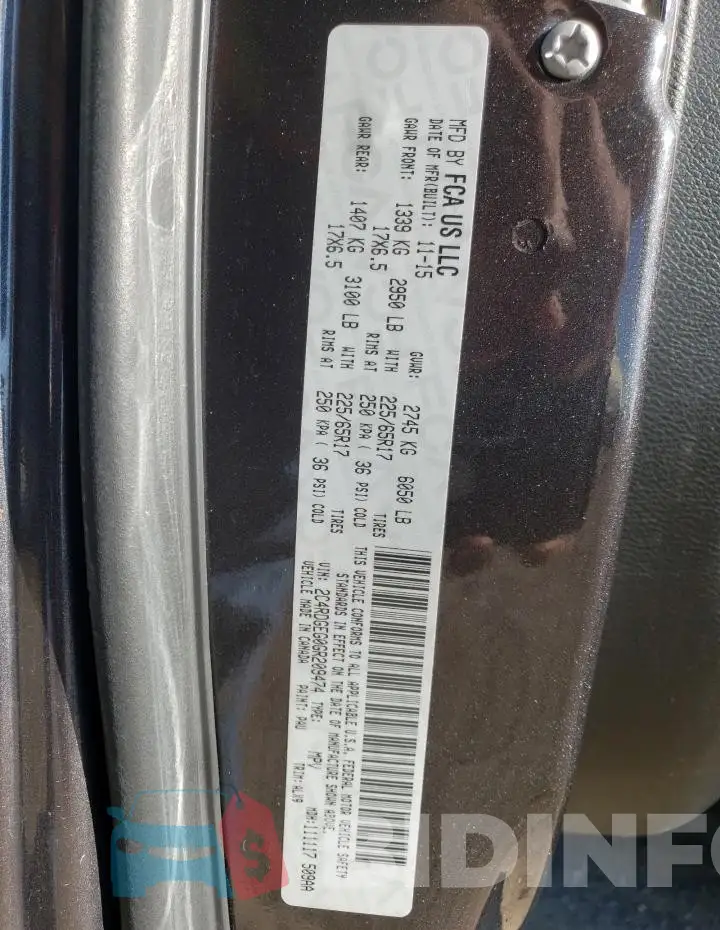 2C4RDGEG0GR209474 Photo# 13